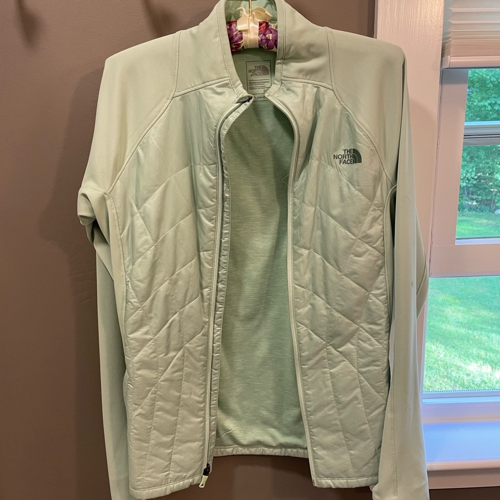North face teal colored light weight spring jacket